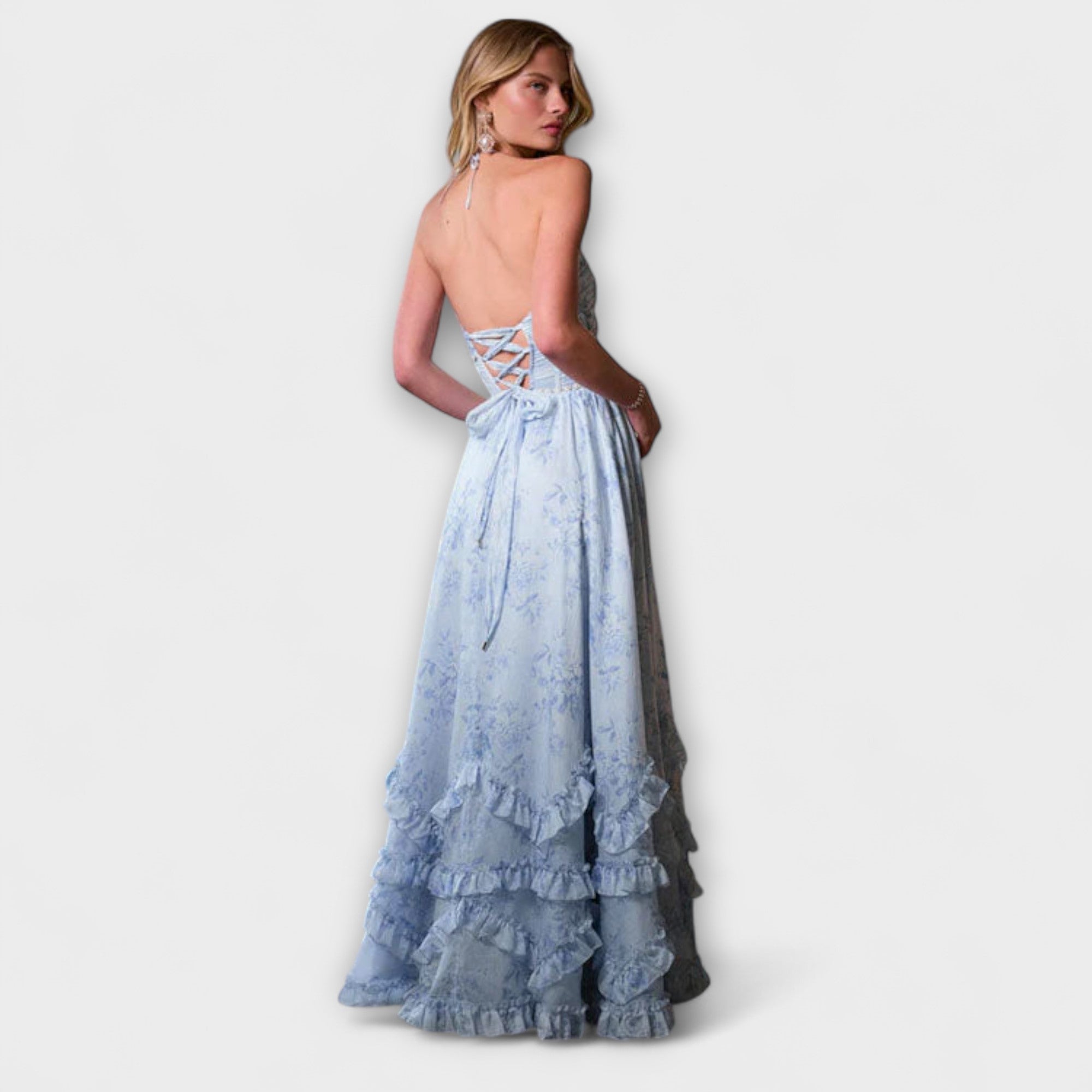 Luzie - Stilvolles, langes, fließendes Kleid