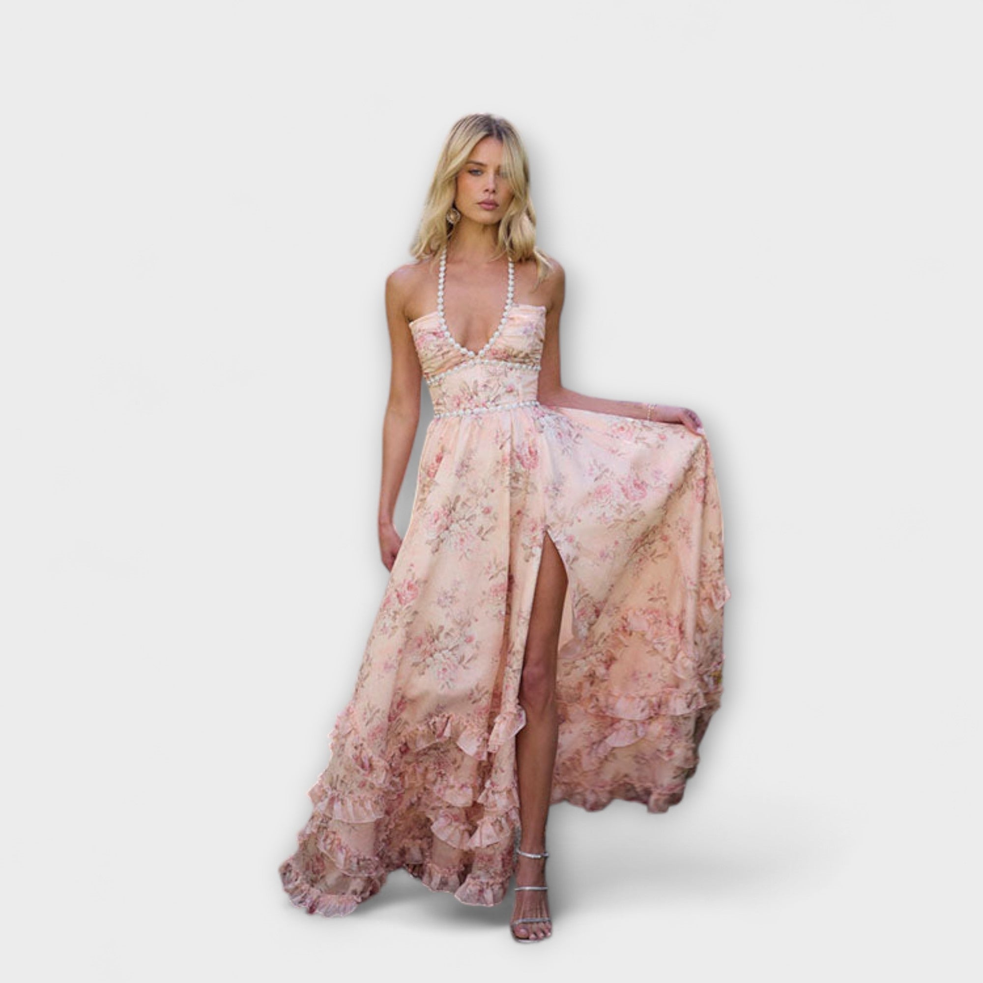 Luzie - Stilvolles, langes, fließendes Kleid