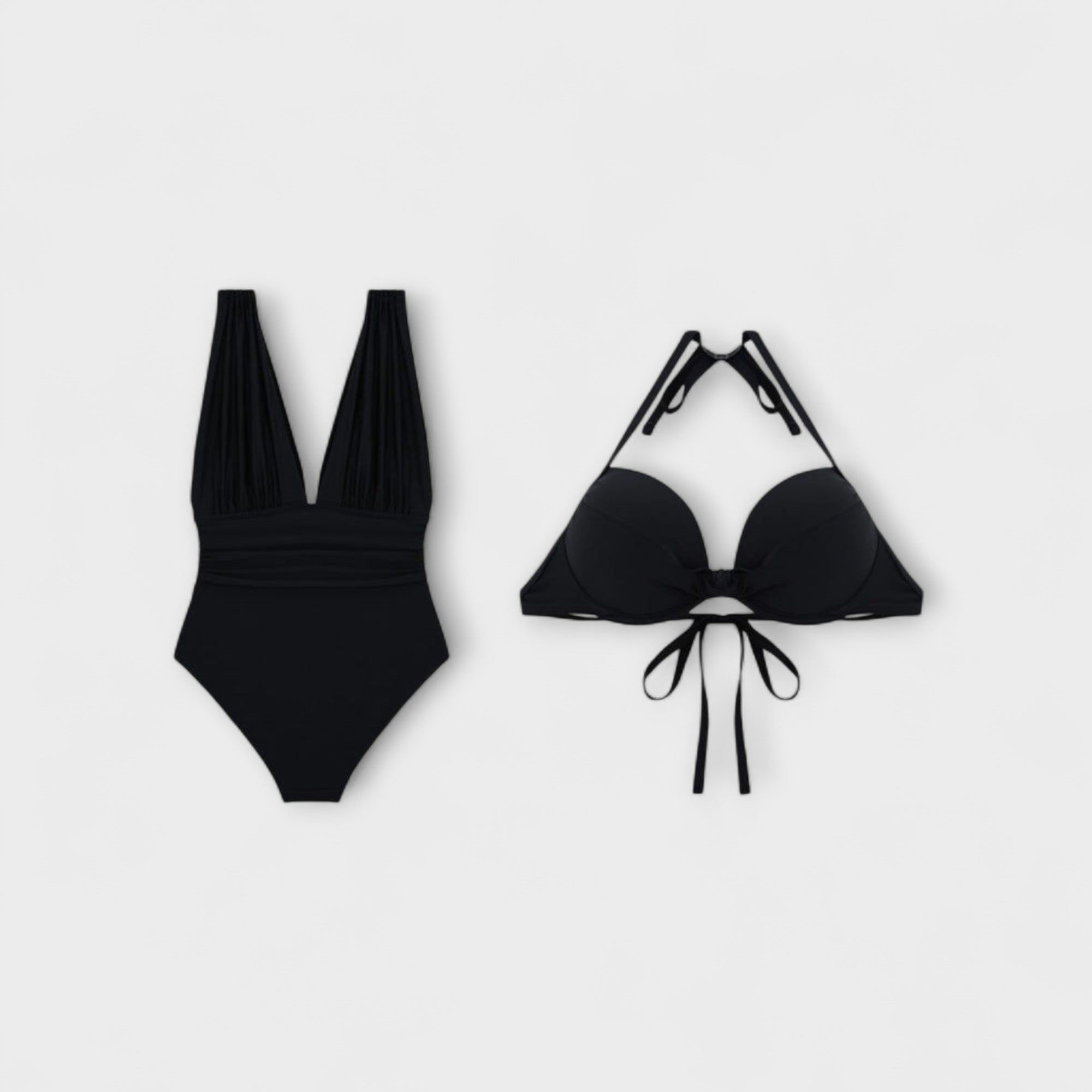 Miravo - Shaping Badeanzug mit tiefem Ausschnitt und verstellbaren Trägern