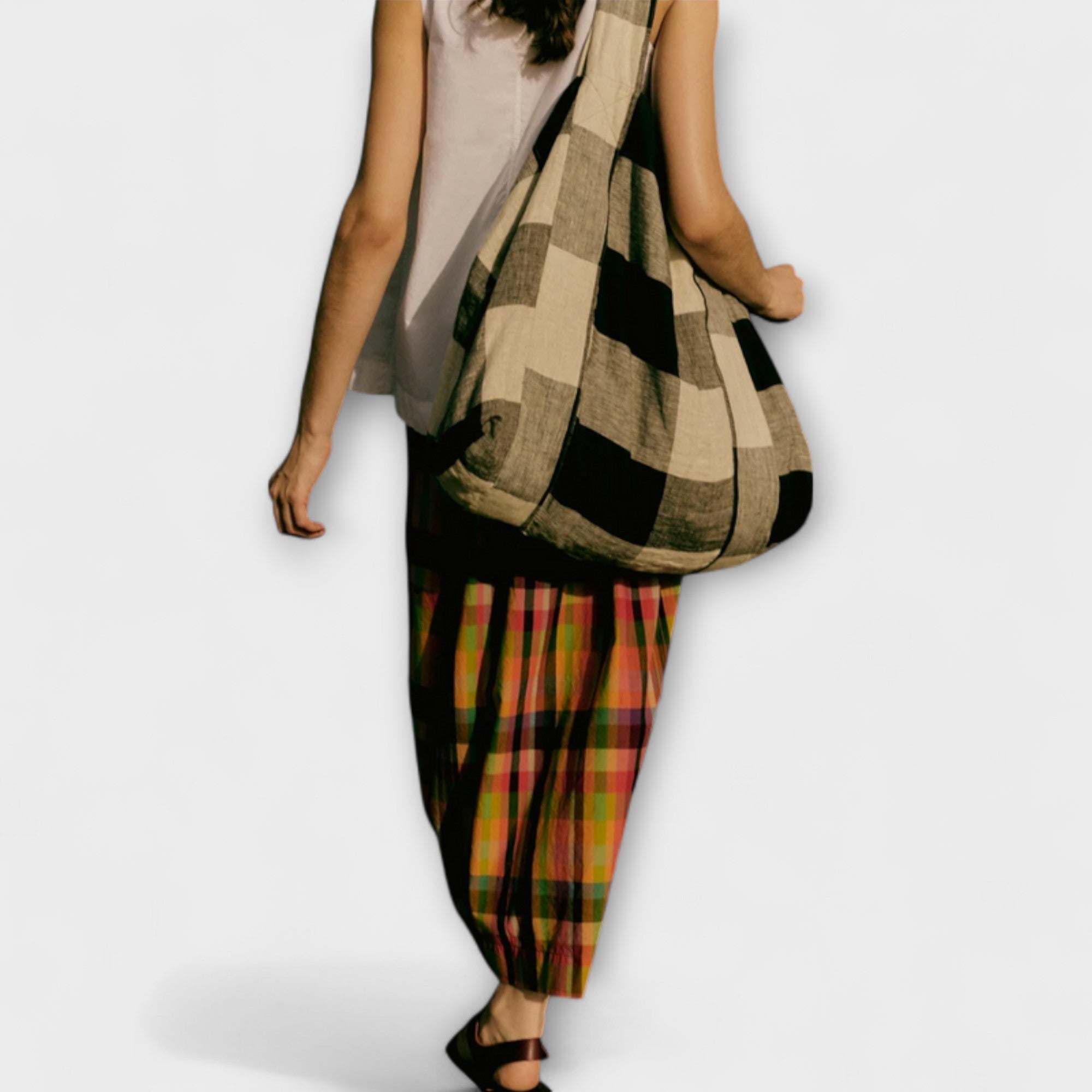 Emilia - Buntgestreifte Plisseerock