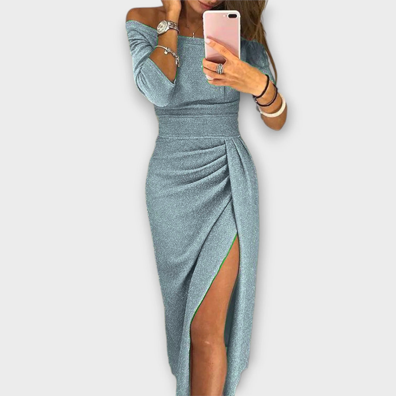 Lena - Elegantes Off-Shoulder-Kleid