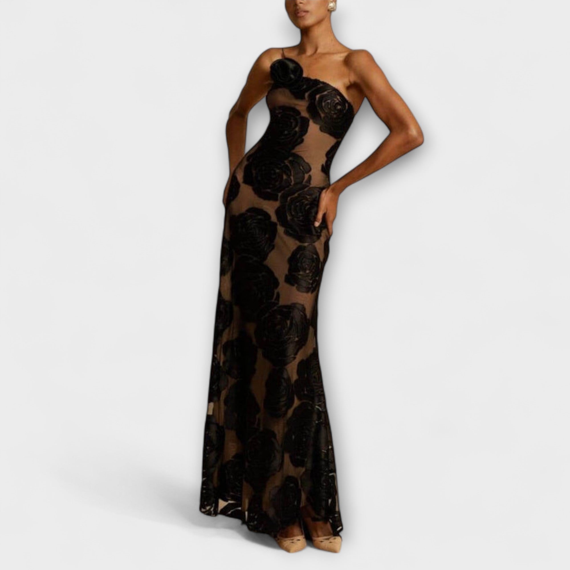 Sara - Florales Maxikleid