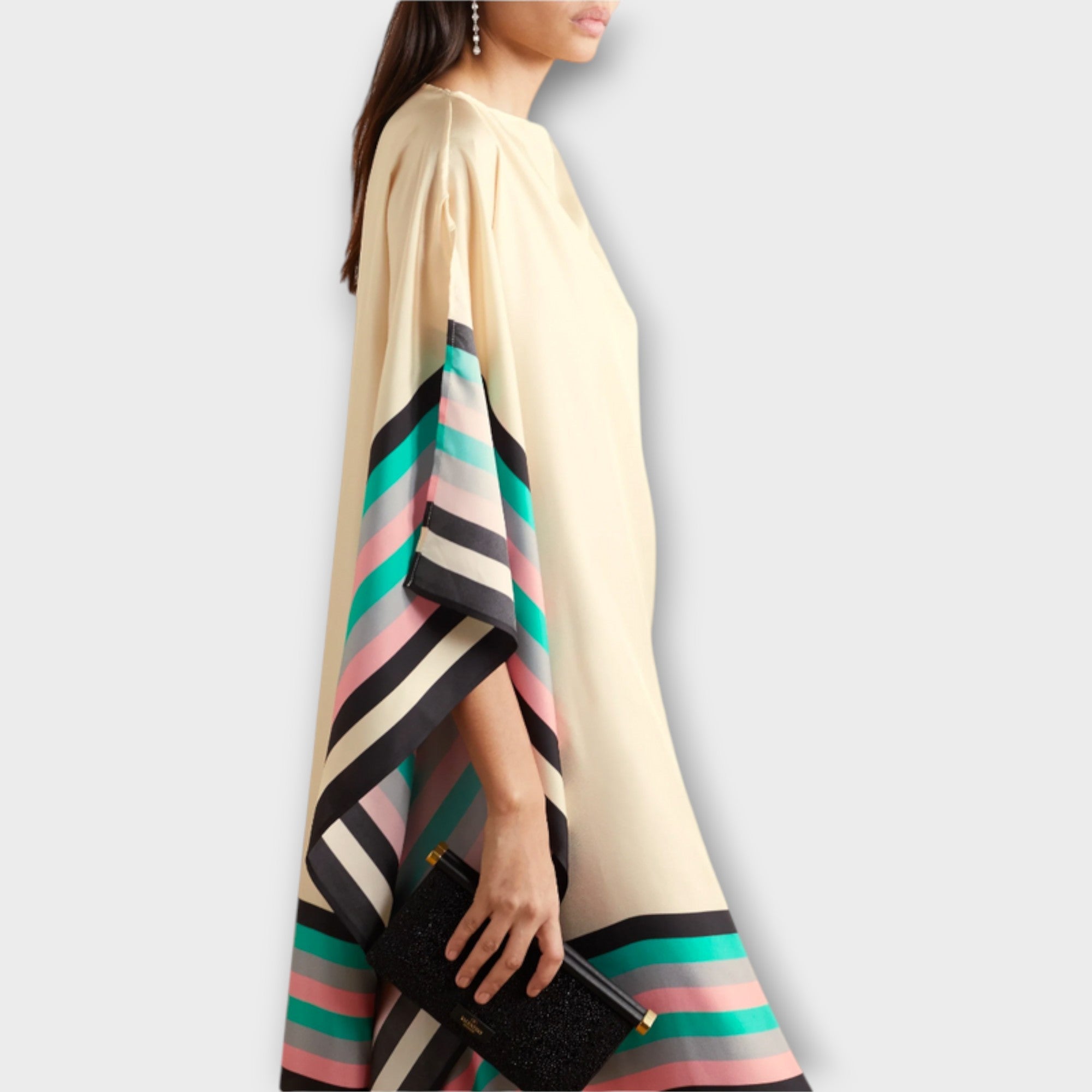 Elenora - Lockerer Schnitt Geometrischer Kaftan