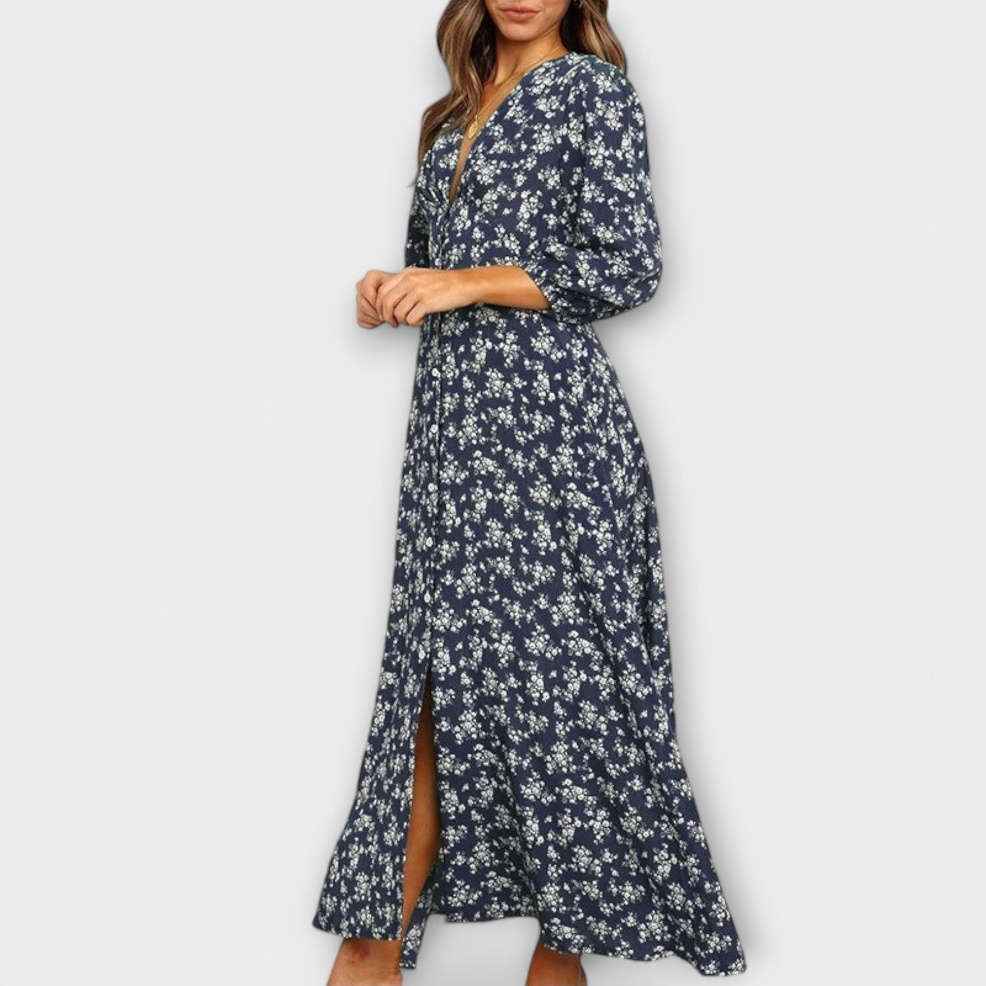 Blumenkleid Maxi für Frauen