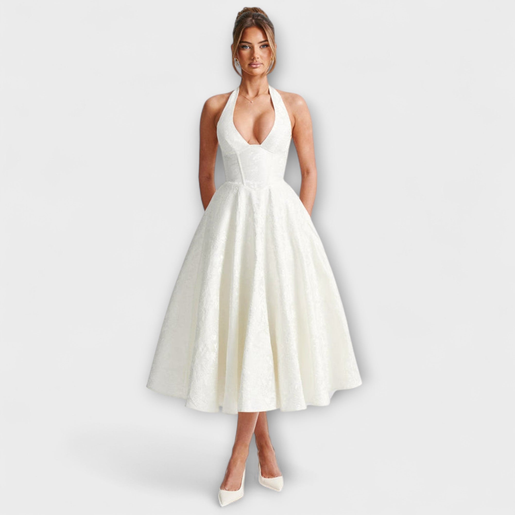 Catalina - Romantisches Midi-Kleid