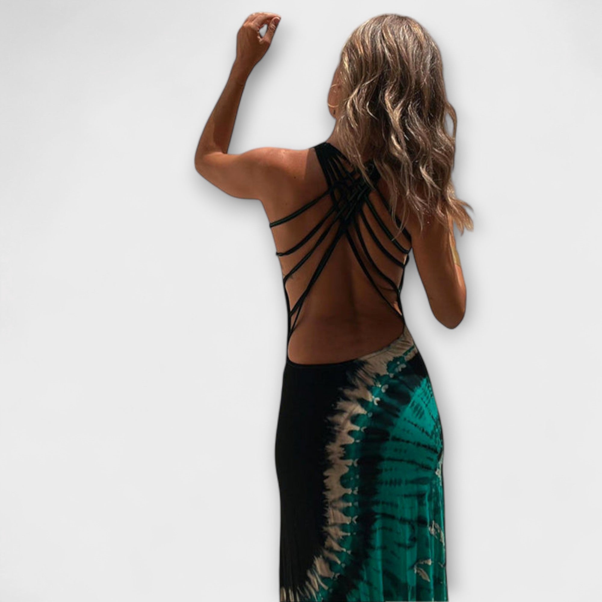 Livia - Maxikleid mit Sternenhimmel-Tie-Dye