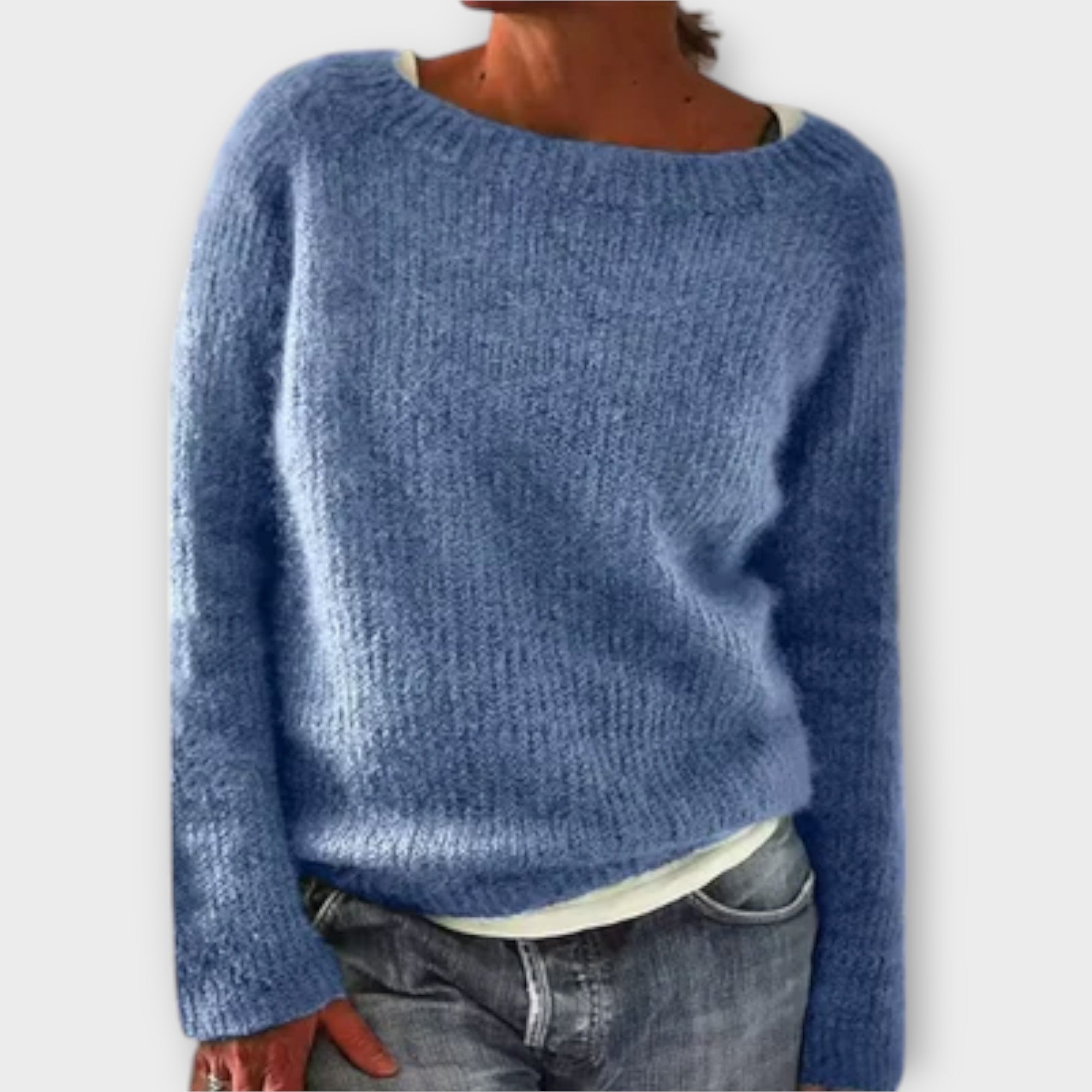 Regine – Strickpullover in einfarbig