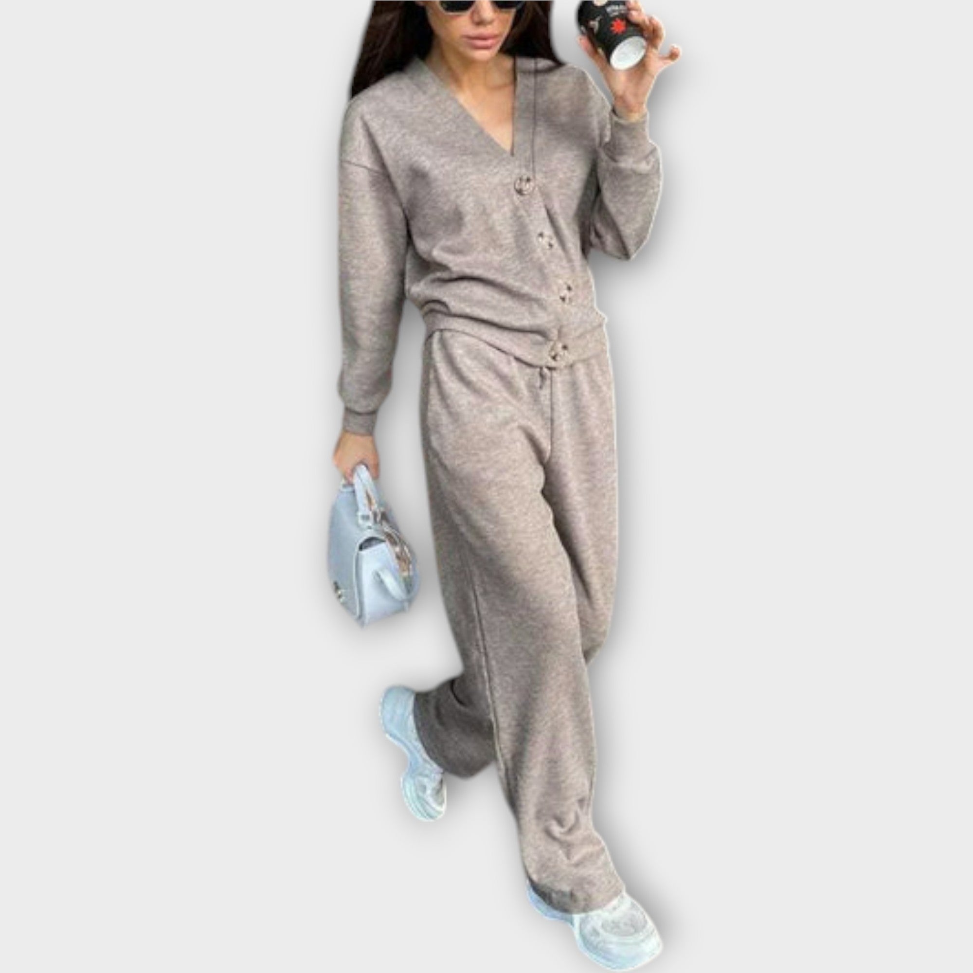 Chantal – Cardigan- und Hosen-Set