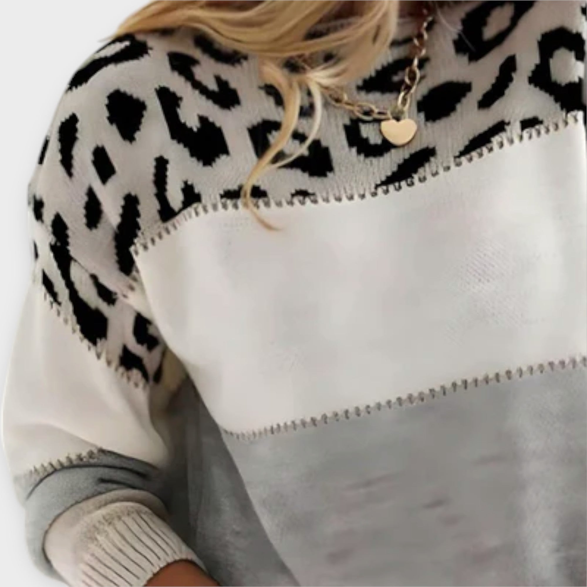 Cheyenne - Lässiger Pullover mit Leopardenmuster