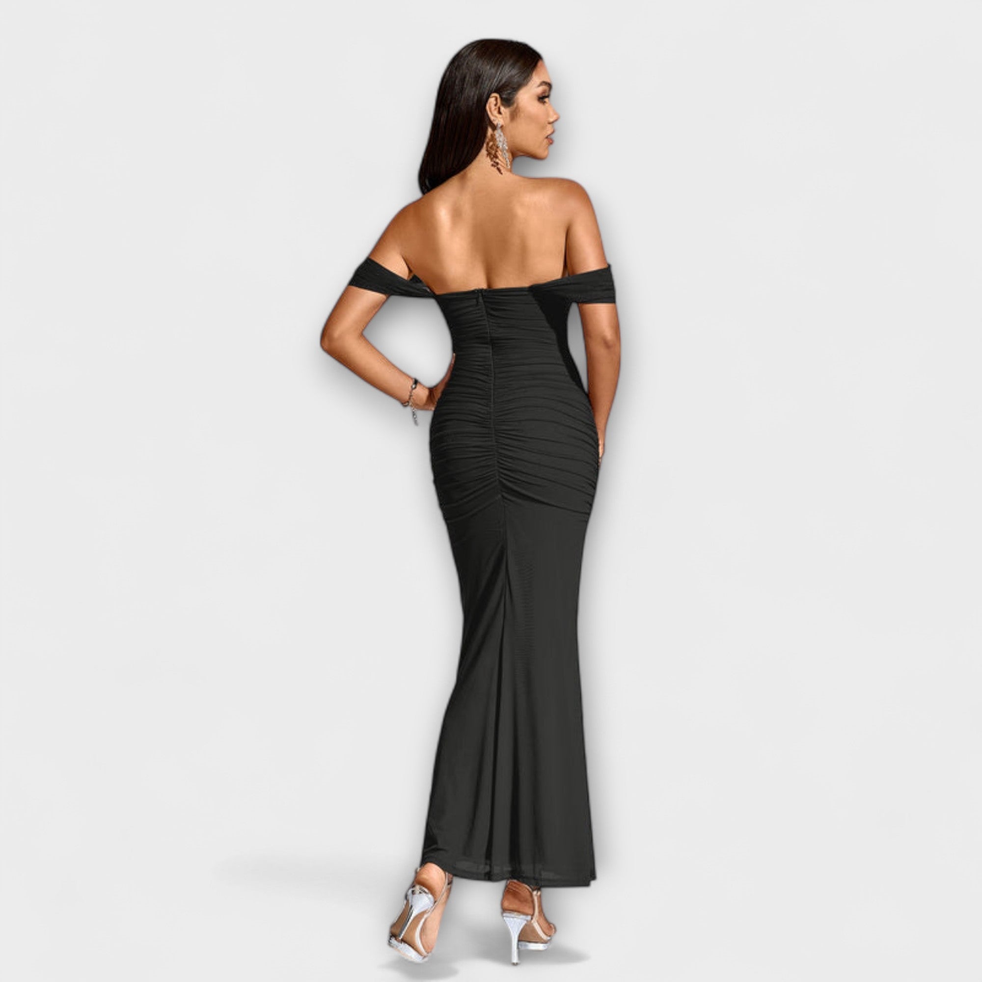 Ione - Off-Shoulder Rüschenshirt-Kleid