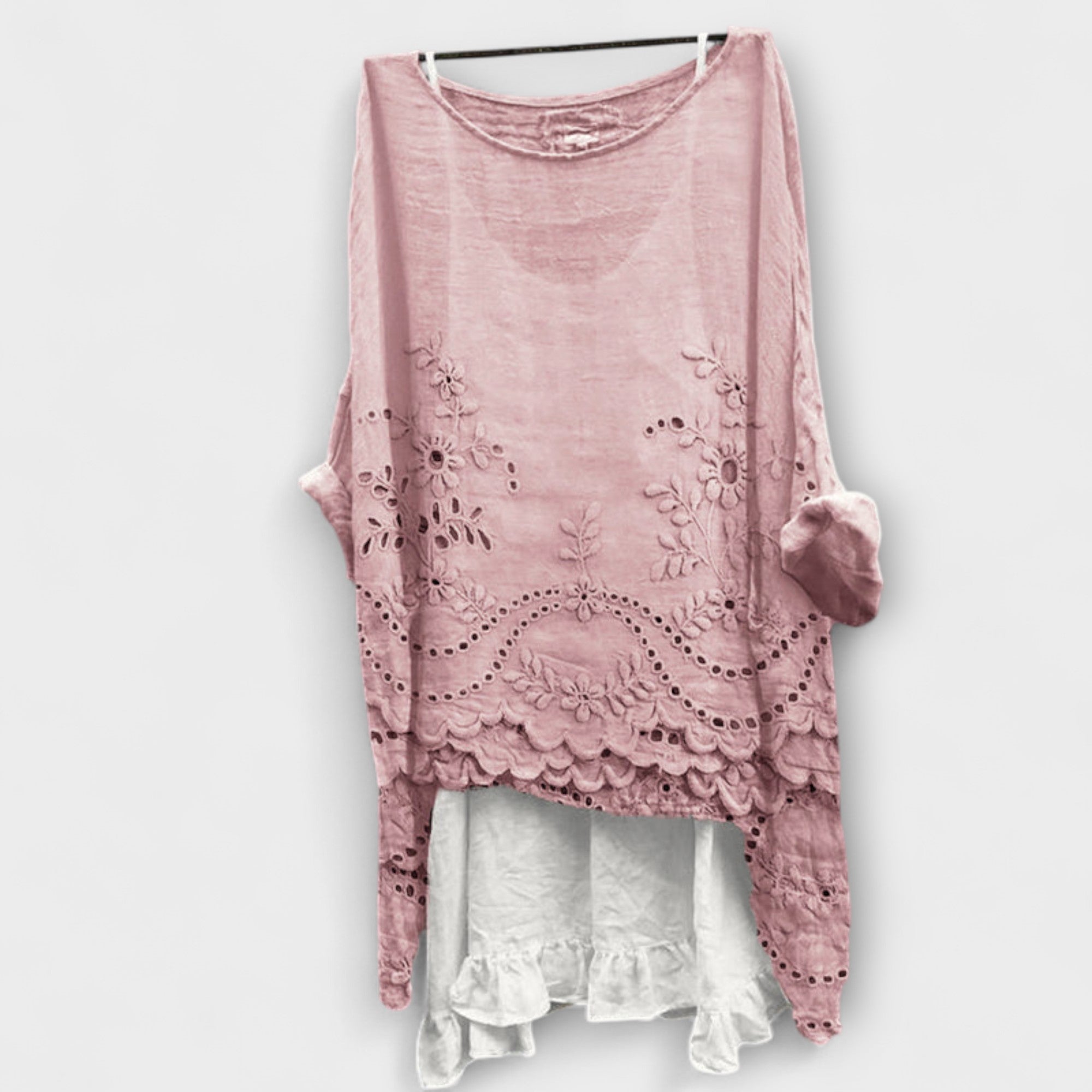 Ella - Bluse mit Doppel-Saum