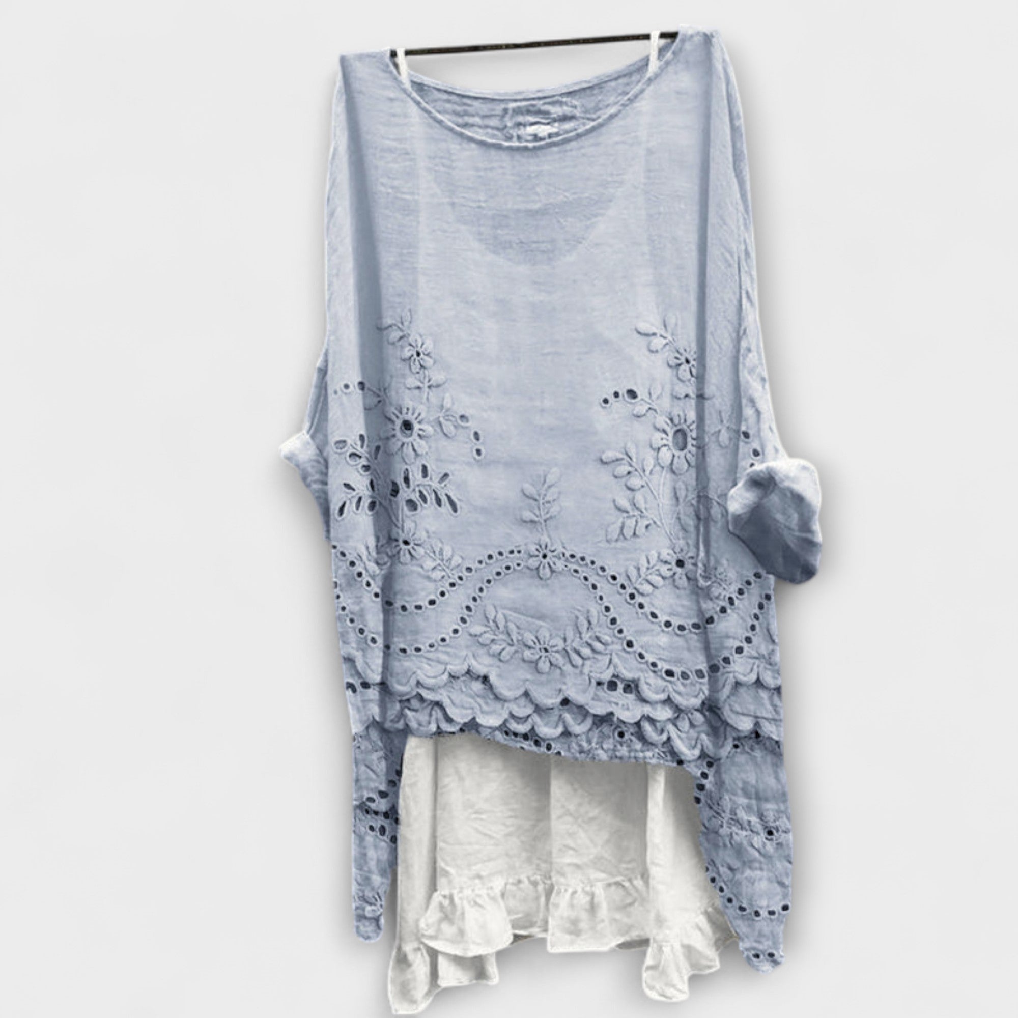 Ella - Bluse mit Doppel-Saum