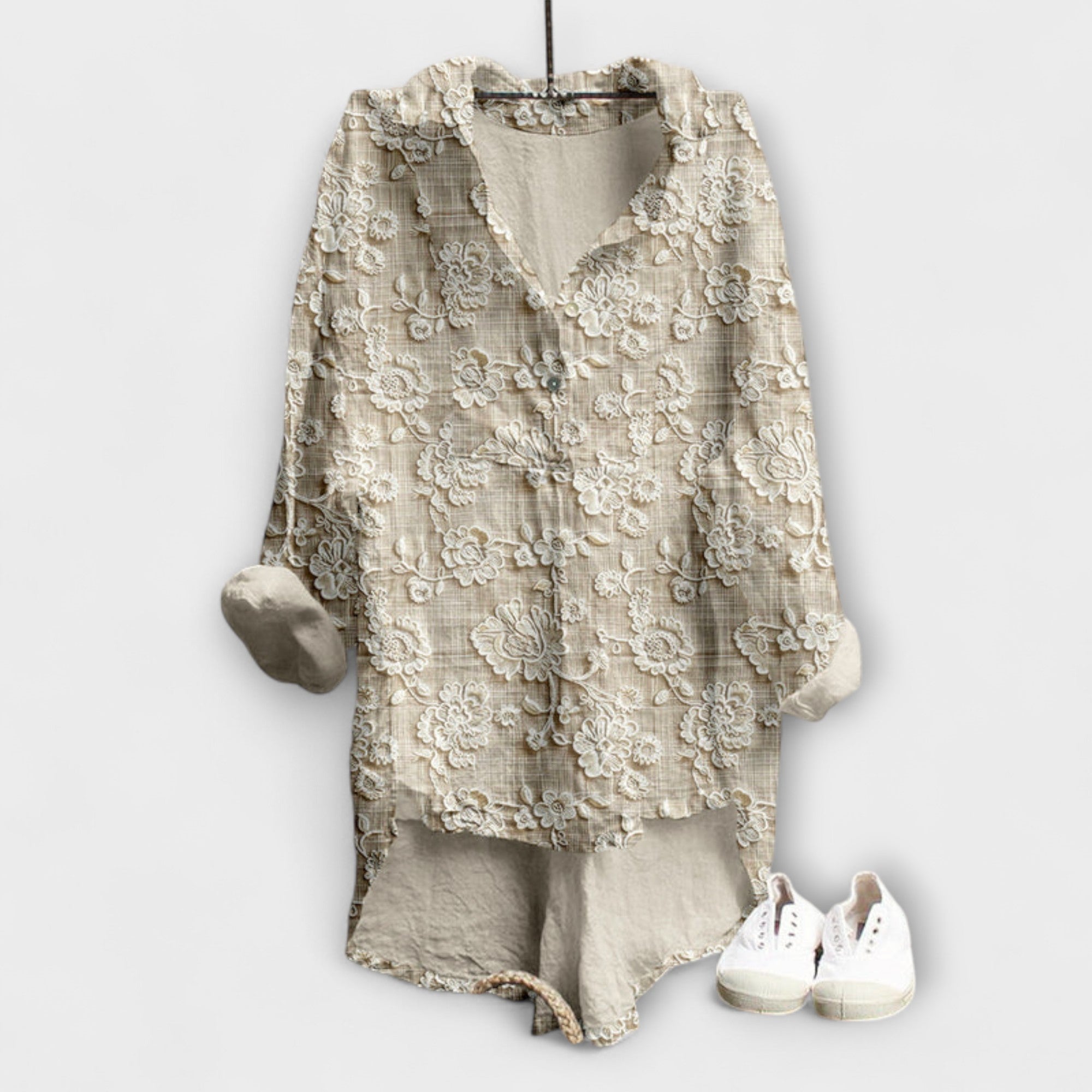 Scarlett - Einfaches Bedrucktes Top