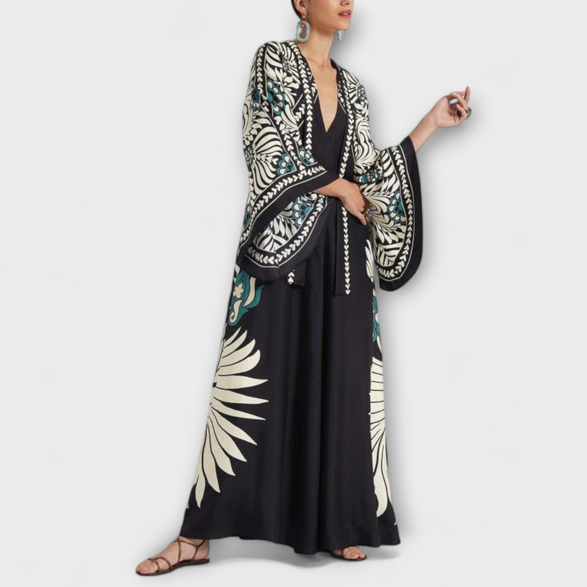 Giselle - Schickes Maxikleid mit floralem Muster