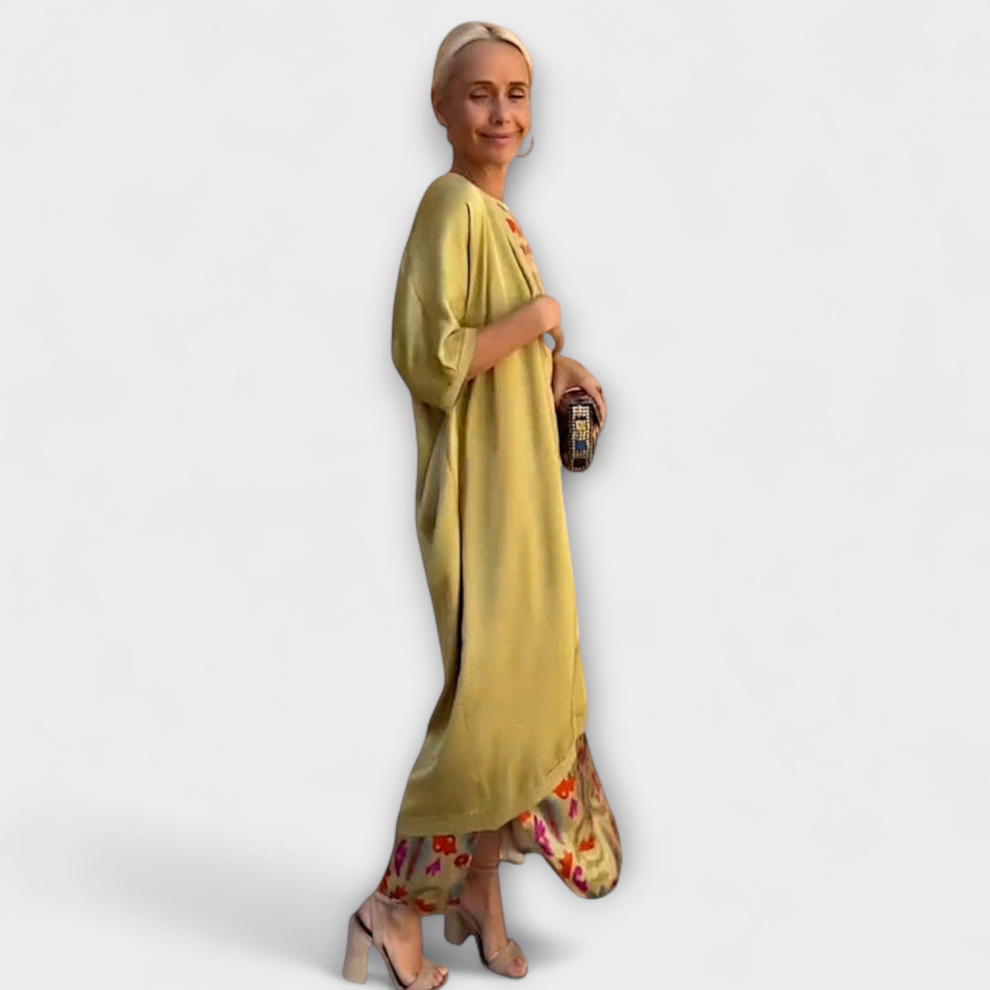 Elveria – Maxi-Kleid mit passendem Cardigan