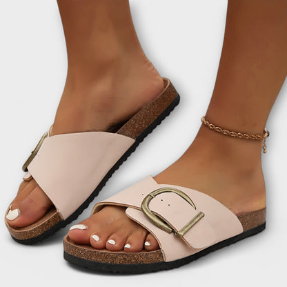 Margie - Damen Korksandalen mit Schnallen-Design