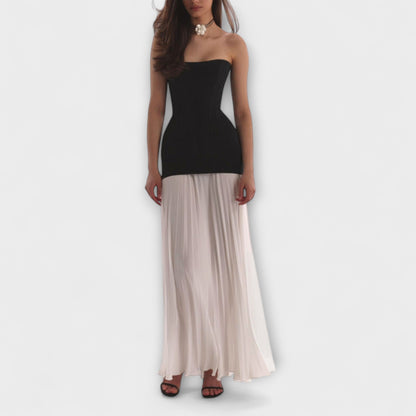 Isolde - Stilvolles Klassisches Plissiertes Rock-Zwei-Teile-Set