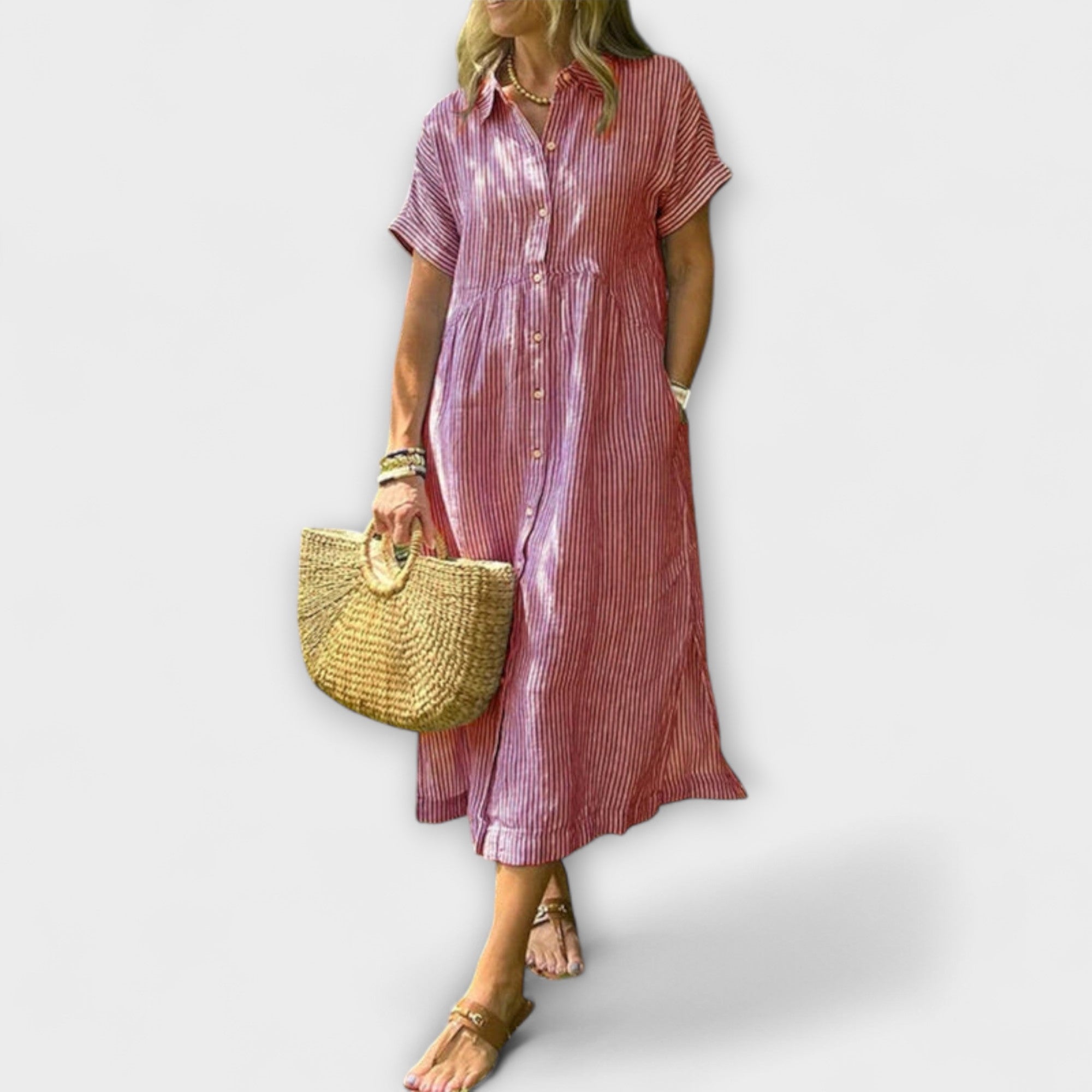 Anorea - Gestreiftes Kleid