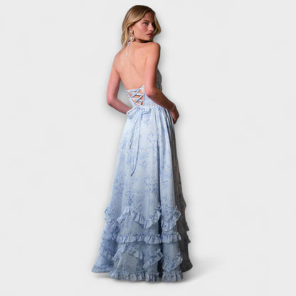 Luzie - Stilvolles, langes, fließendes Kleid