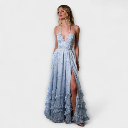 Luzie - Stilvolles, langes, fließendes Kleid