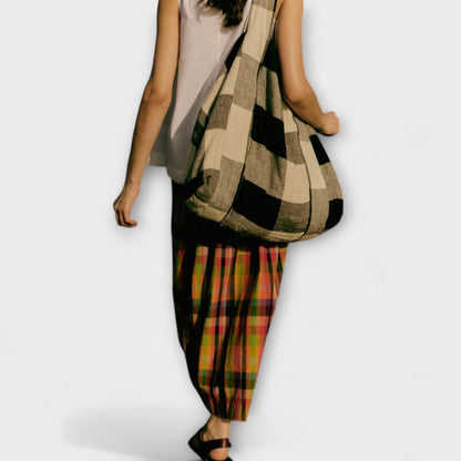 Emilia - Bunt Gestreifte Plissierte Rock