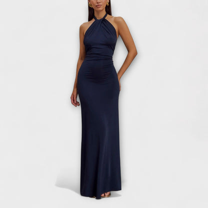 Lagoon - Slinky Halter Maxi Kleid