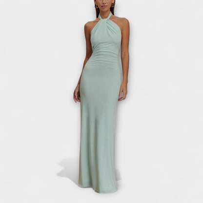 Lagoon - Slinky Halter Maxi Kleid