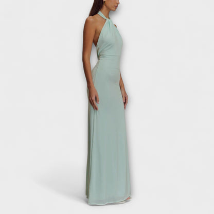 Lagoon - Slinky Halter Maxi Kleid