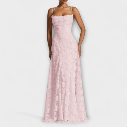 Emberly - Elegantes Jacquard-Maxikleid