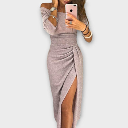 Lena - Elegantes Off-Shoulder-Kleid