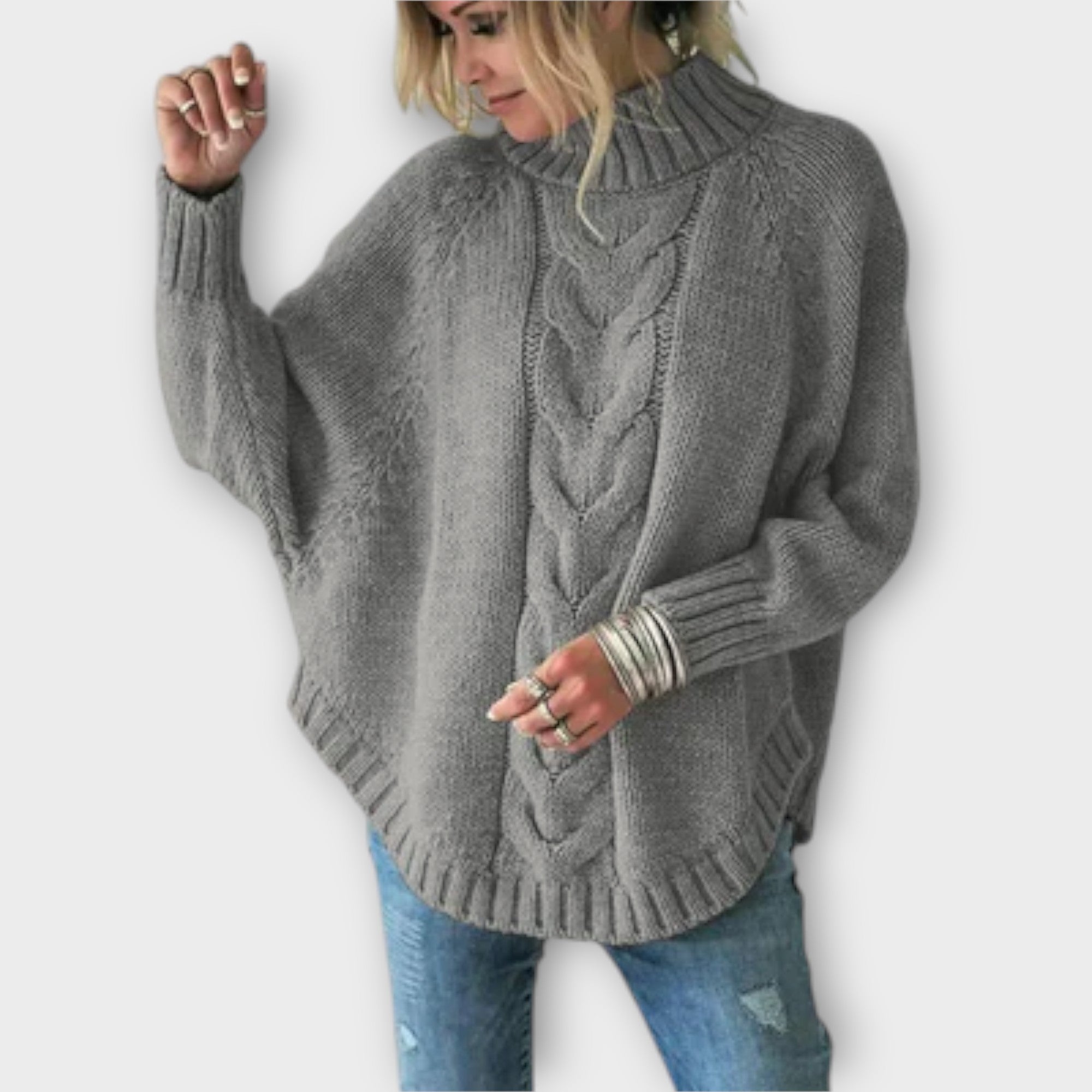 Elysian - Strickpullover mit Kabelmuster