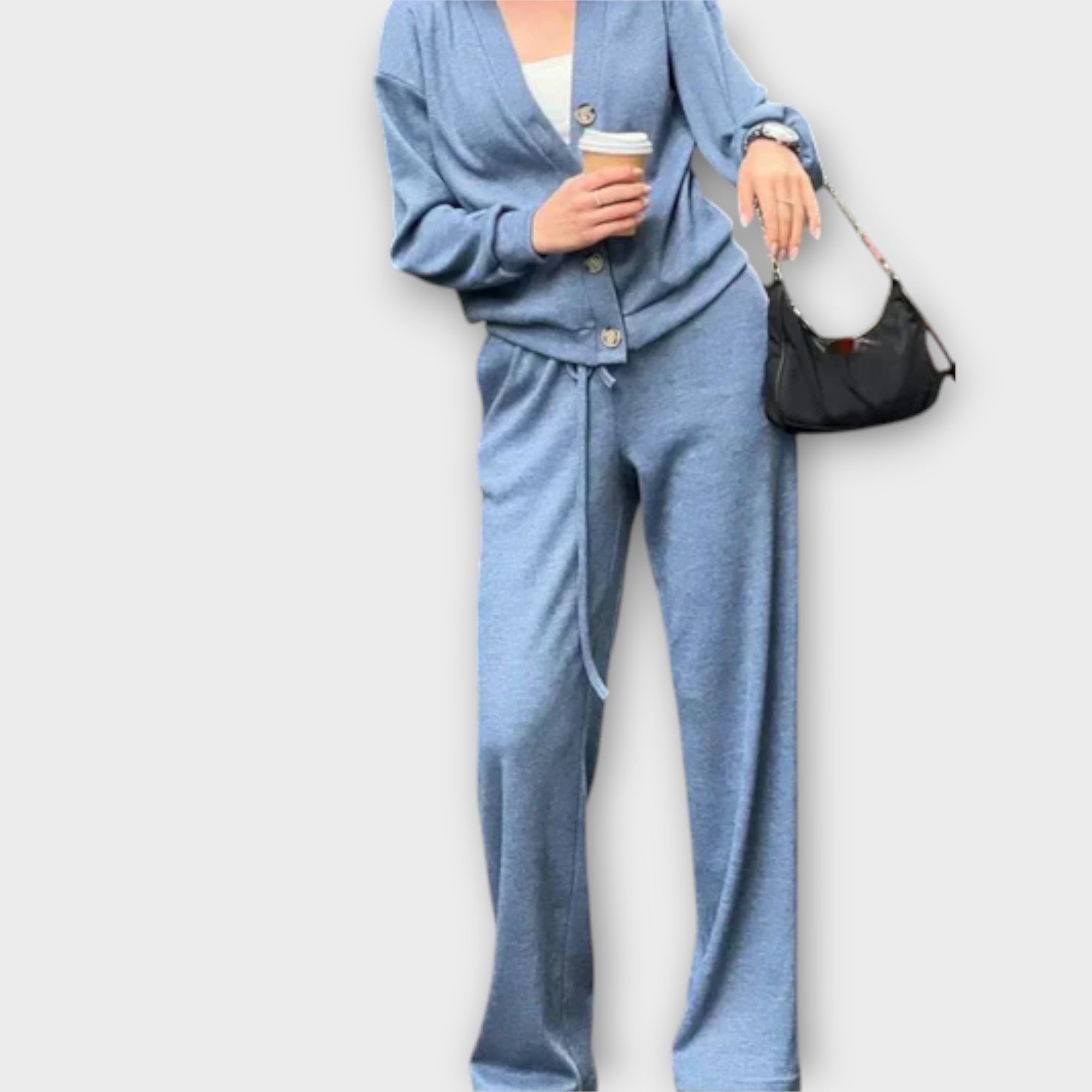 Chantal – Cardigan- und Hosen-Set