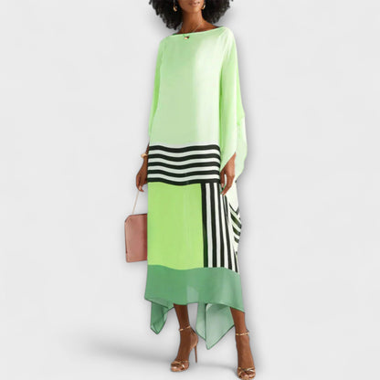 Elenora - Lockerer Schnitt Geometrischer Kaftan