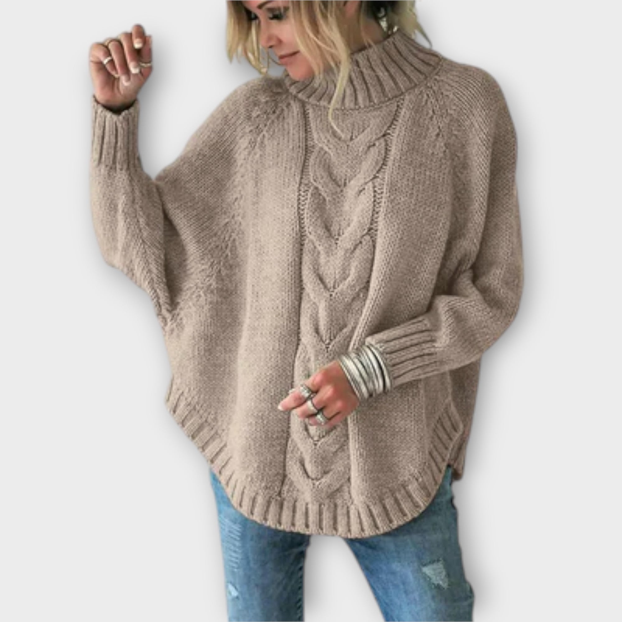 Elysian - Strickpullover mit Kabelmuster