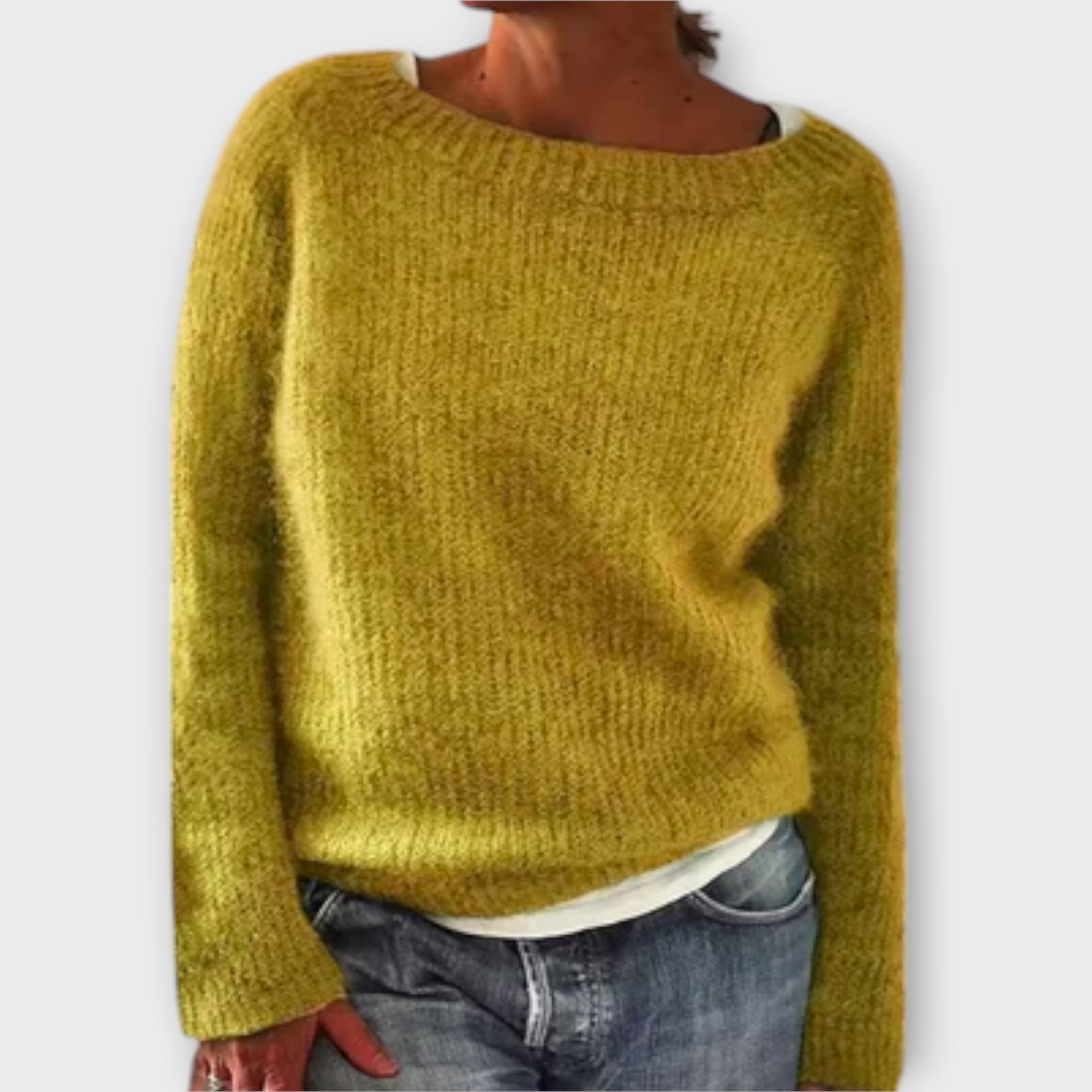 Regine – Strickpullover in einfarbig
