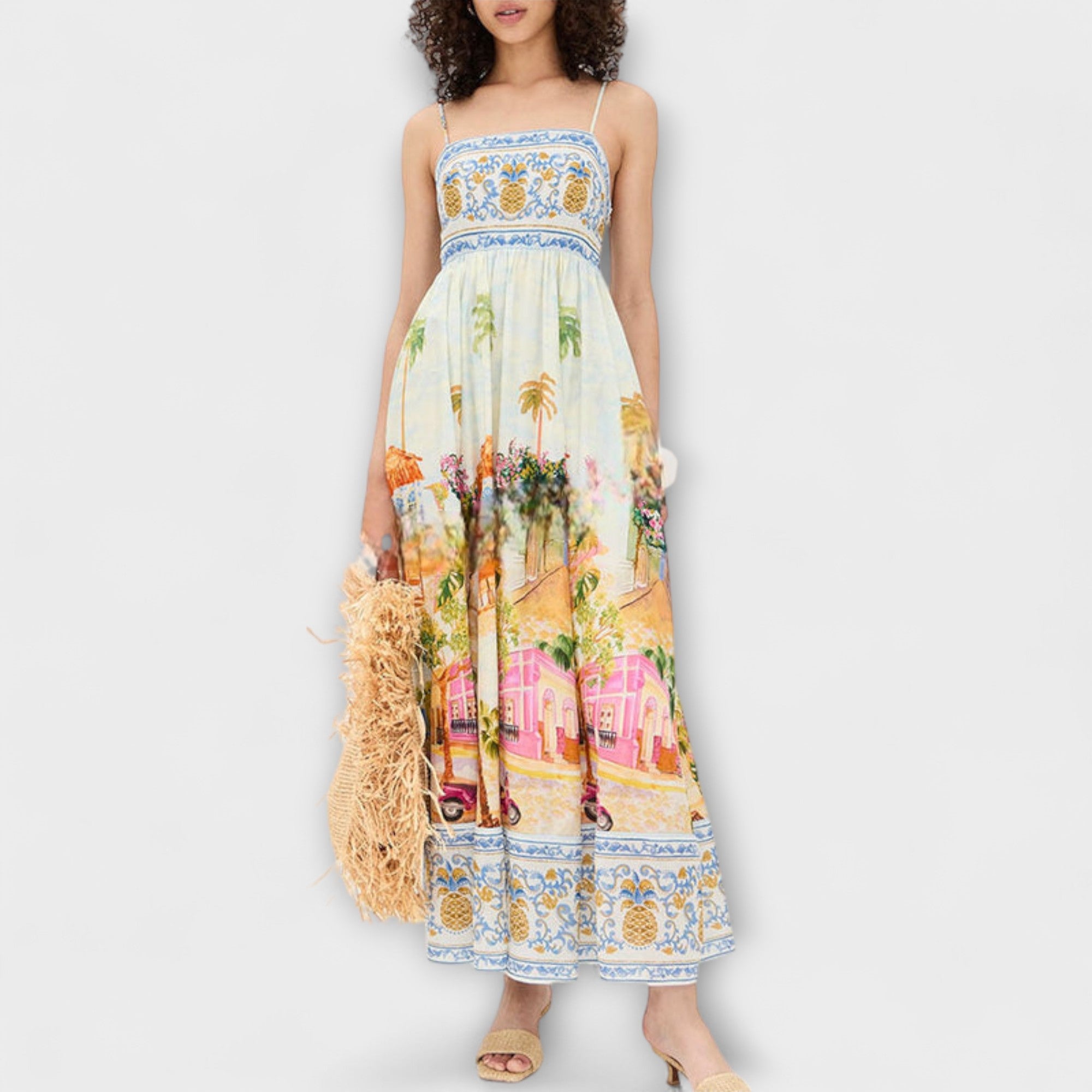 Lumen - Aracati Multicolor Maxi Kleid
