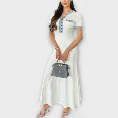 Alecia - Strukturierter Maxikleid