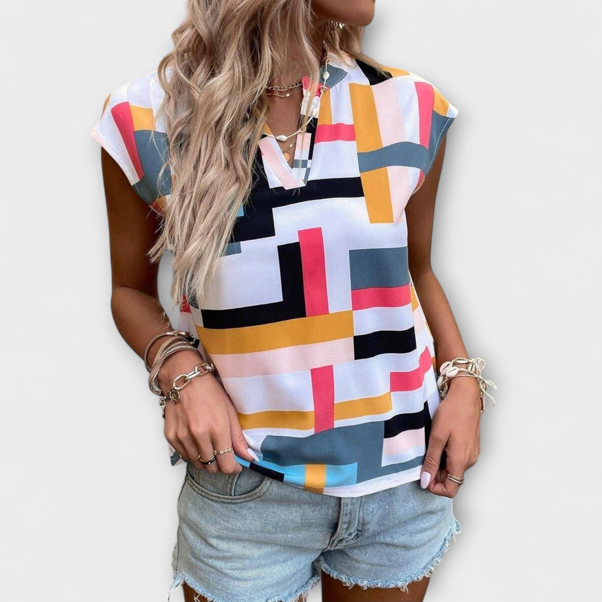 Chloe - Kurzarmbluse