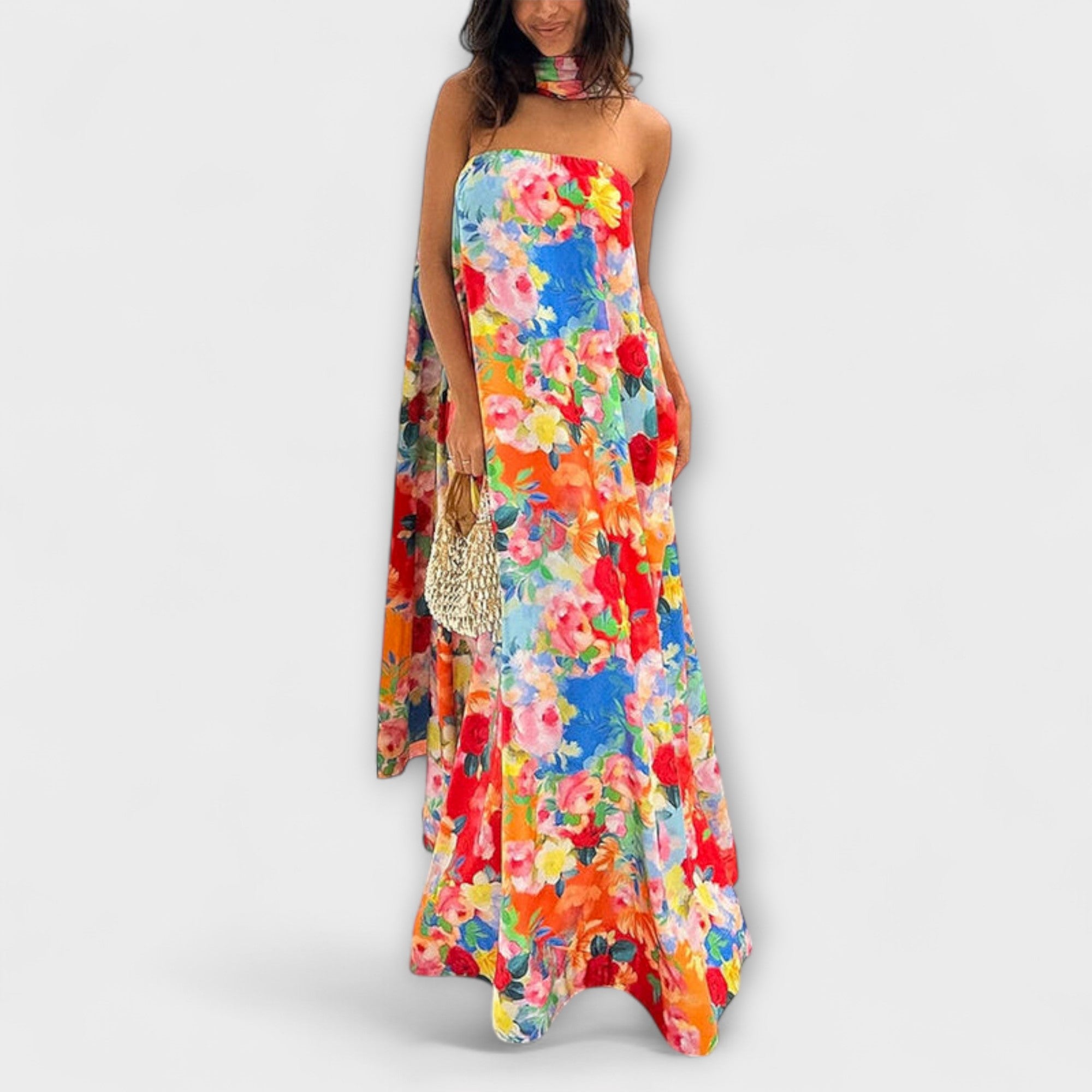 Harlow - Off-Shoulder Blumenkleid Maxi