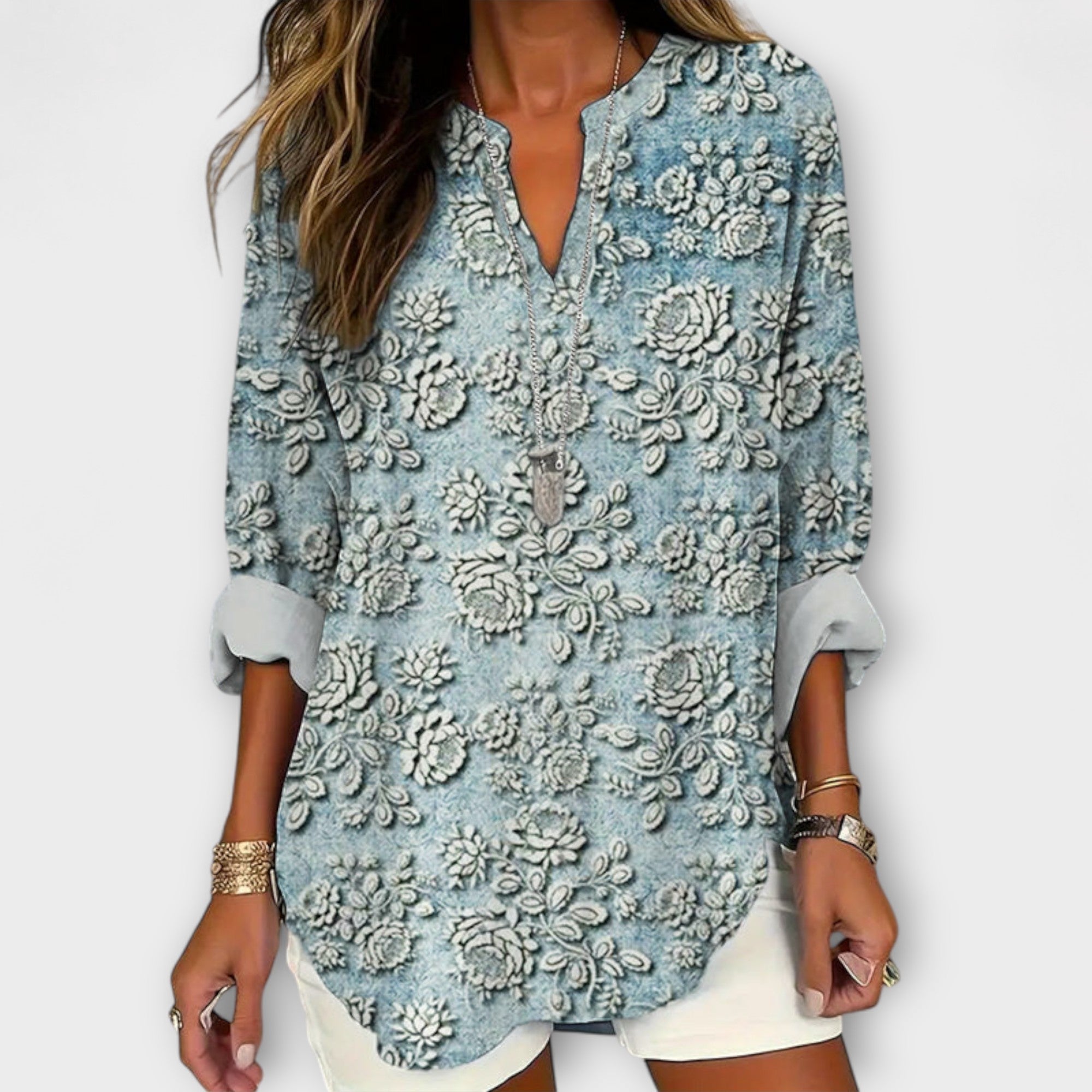 Charlotte – Bluse mit Blumenmuster