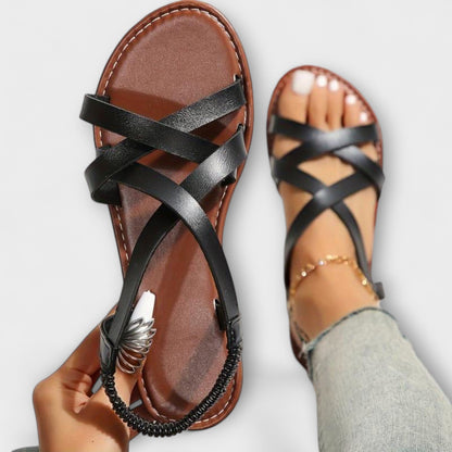 Deborah - Damen Sandalen mit leichtem Kreuzriemen