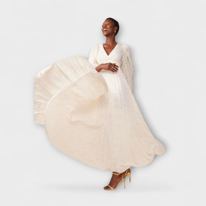 Elsa - Creme Maxi-Kleid von Allegory