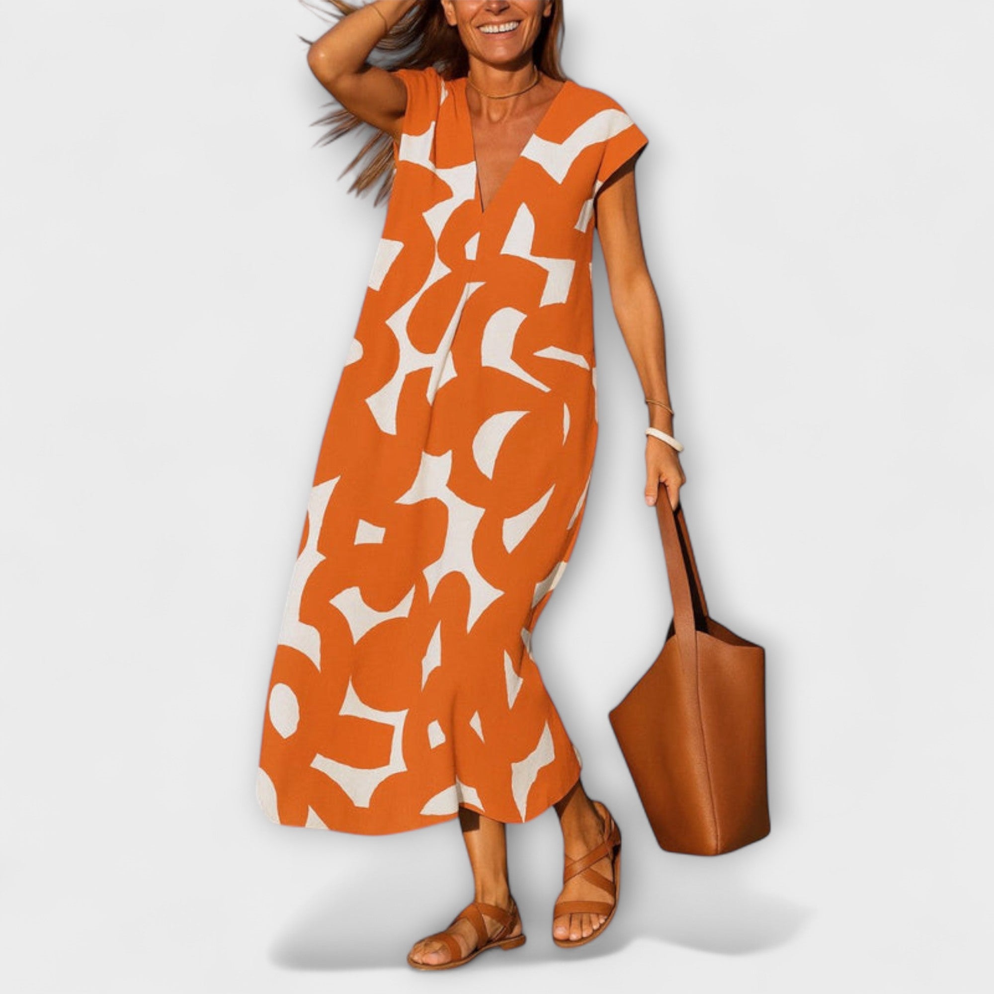 Linae – Leichtes Kleid mit V-Ausschnitt