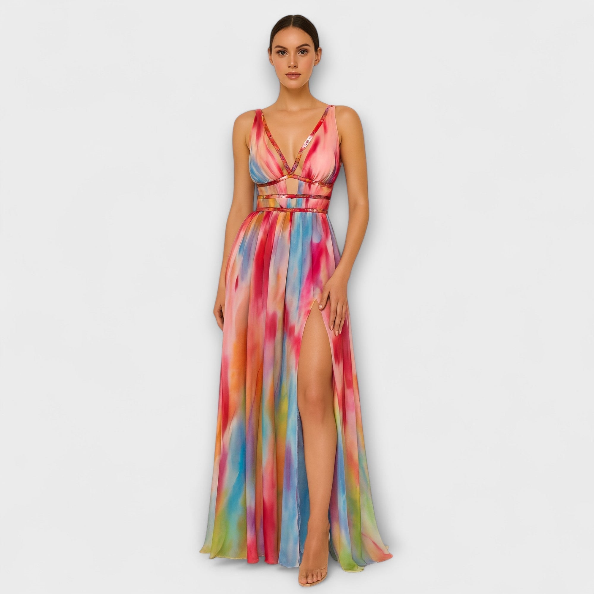 Freya - Gemaltes Maxikleid