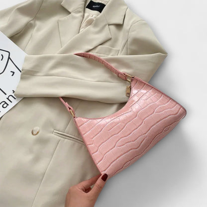 Aurellia. - Glänzende Lederhandtasche