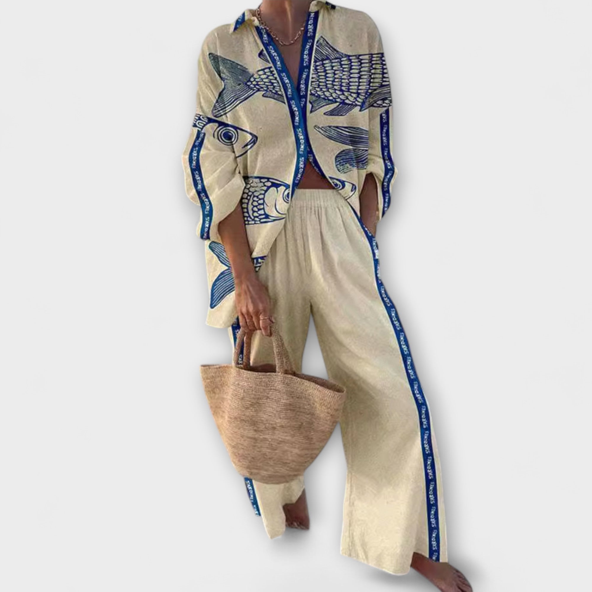 Yazette – Lässiger Look mit Fischdruck