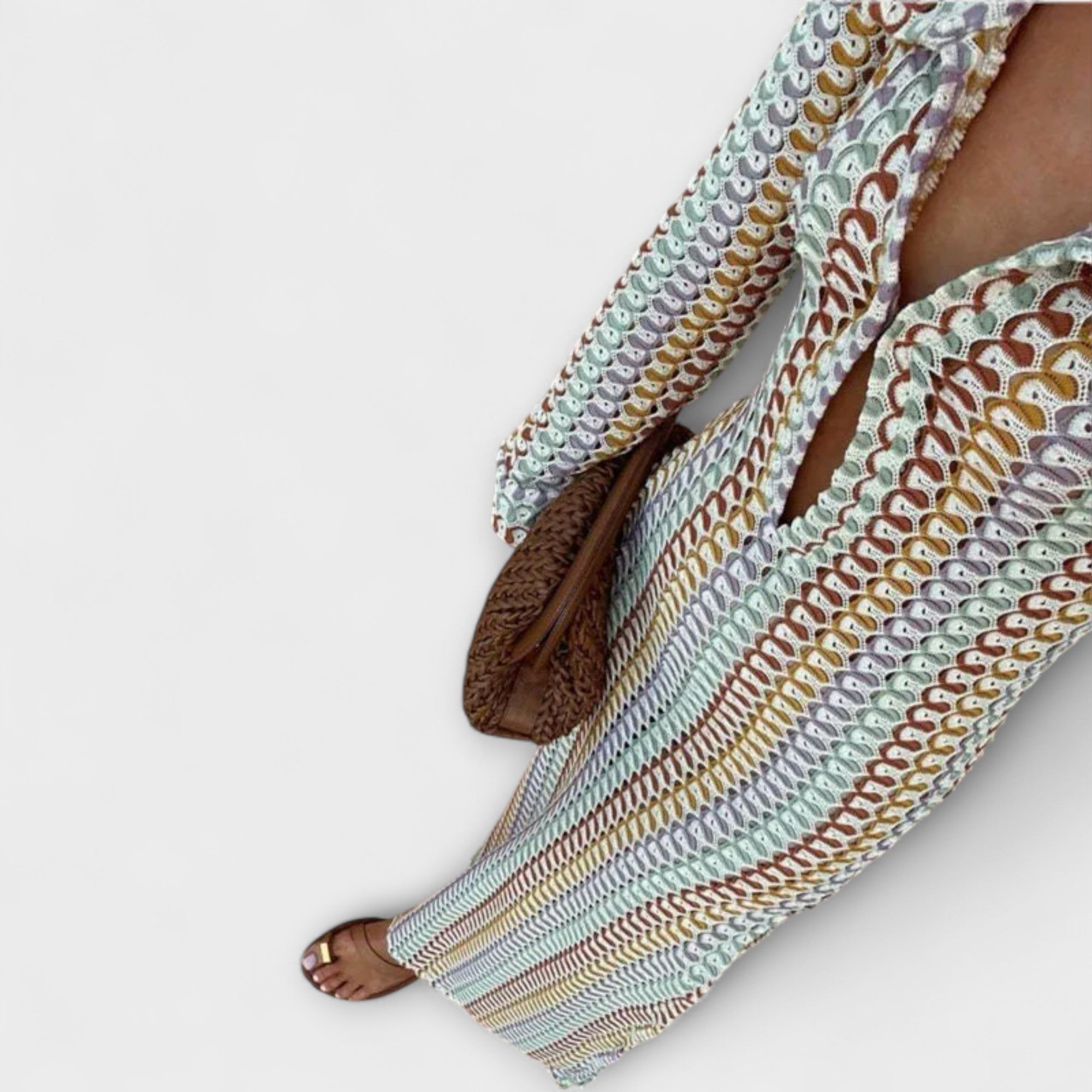 Elina – Maxikleid mit V-Ausschnitt und Urlaubsflair