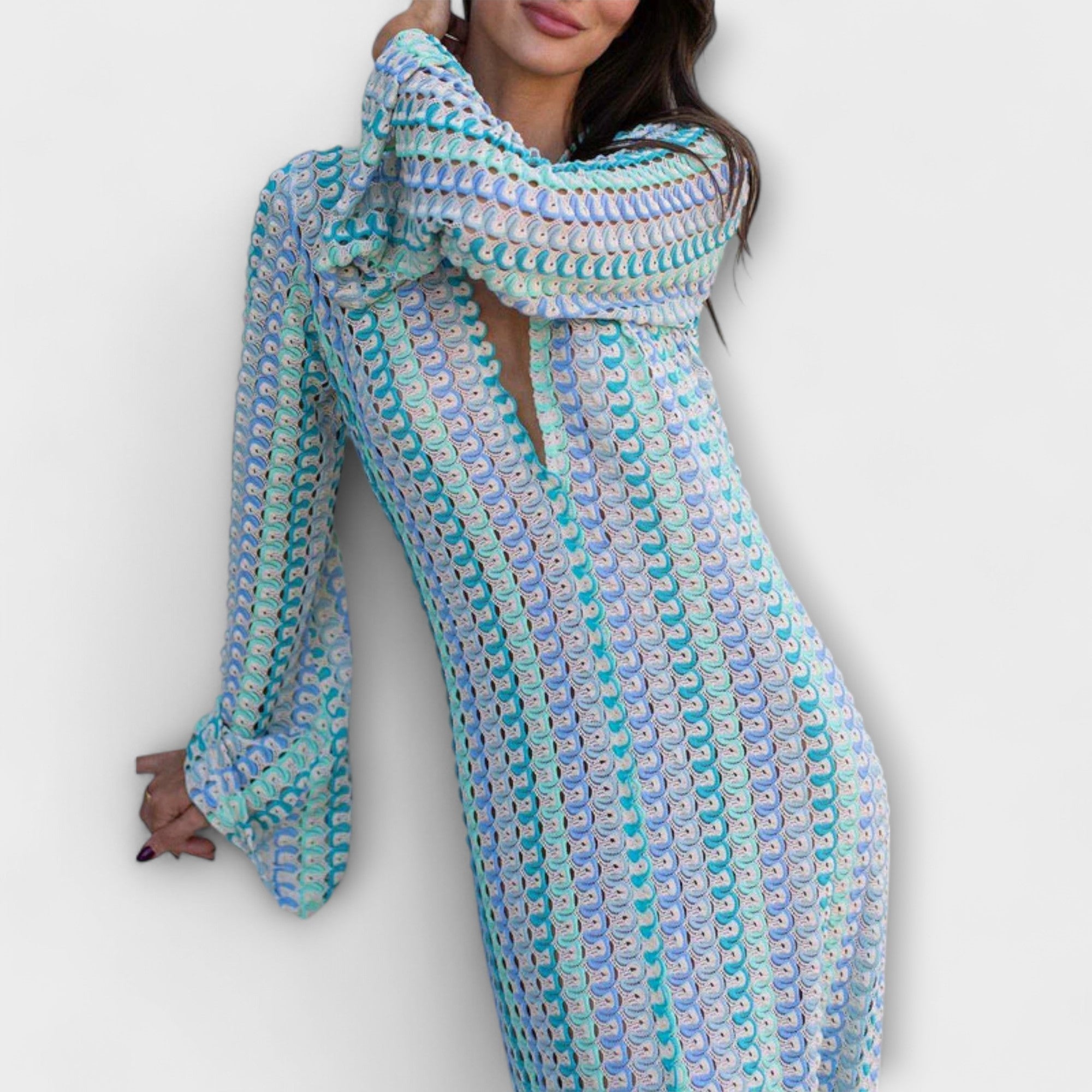 Elina – Maxikleid mit V-Ausschnitt und Urlaubsflair