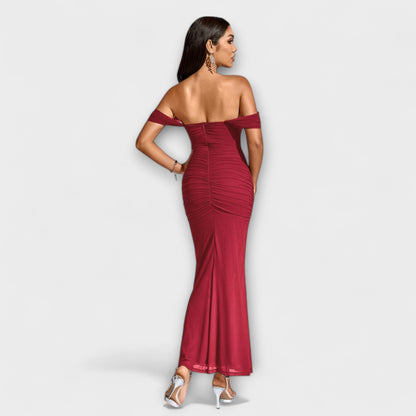Ione - Off-Shoulder Rüschenshirt-Kleid