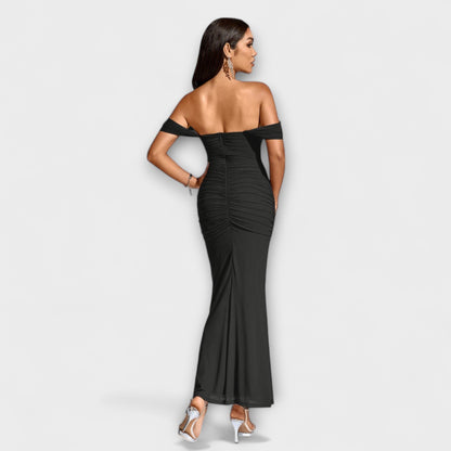 Ione - Off-Shoulder Rüschenshirt-Kleid